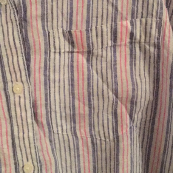 GAP Linen Boyfriend Button-Down Shirt (Size XL) - Picture 3 of 3